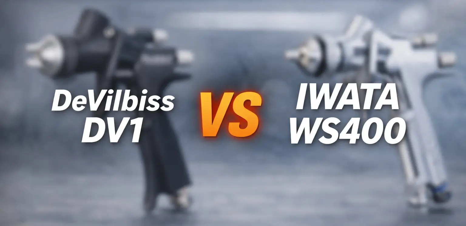 DeVilbiss DV1 vs Iwata WS400