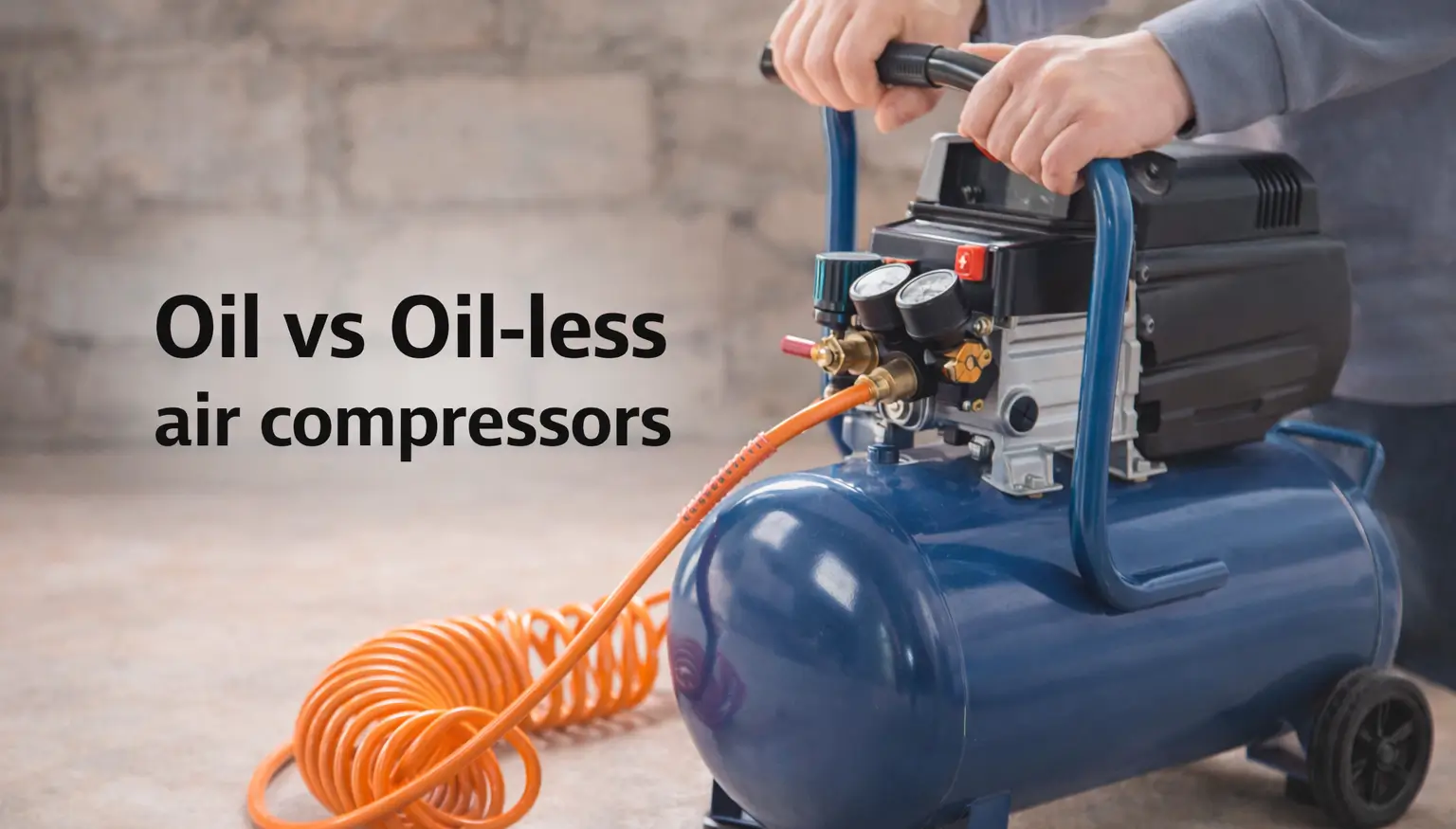 Oil-less vs oiled air compressors